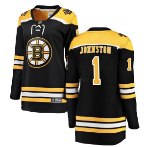 Eddie Johnston Women's Fanatics Branded Boston Bruins Breakaway Black Home Jersey