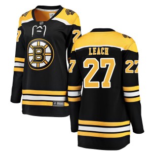 Reggie Leach Women's Fanatics Branded Boston Bruins Breakaway Black Home Jersey