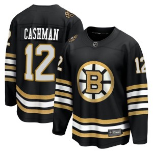 Wayne Cashman Men's Fanatics Branded Boston Bruins Premier Black Breakaway 100th Anniversary Jersey