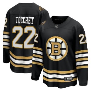 Rick Tocchet Men's Fanatics Branded Boston Bruins Premier Black Breakaway 100th Anniversary Jersey