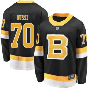Brandon Bussi Youth Fanatics Branded Boston Bruins Premier Black Breakaway Alternate Jersey