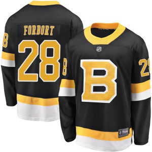 Derek Forbort Youth Fanatics Branded Boston Bruins Premier Black Breakaway Alternate Jersey
