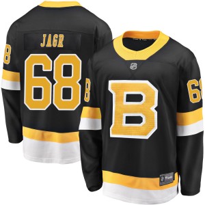 Jaromir Jagr Youth Fanatics Branded Boston Bruins Premier Black Breakaway Alternate Jersey