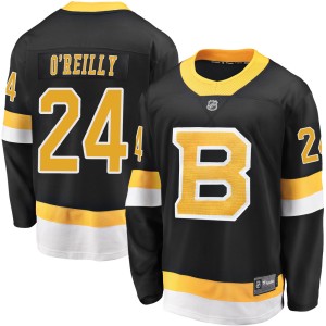 Terry O'Reilly Youth Fanatics Branded Boston Bruins Premier Black Breakaway Alternate Jersey