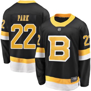 Brad Park Youth Fanatics Branded Boston Bruins Premier Black Breakaway Alternate Jersey