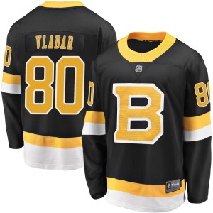 Daniel Vladar Youth Fanatics Branded Boston Bruins Premier Black Breakaway Alternate Jersey