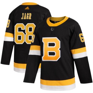 Jaromir Jagr Men's Adidas Boston Bruins Authentic Black Alternate Jersey