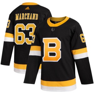 Brad Marchand Men's Adidas Boston Bruins Authentic Black Alternate Jersey