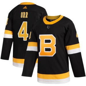 Bobby Orr Men's Adidas Boston Bruins Authentic Black Alternate Jersey