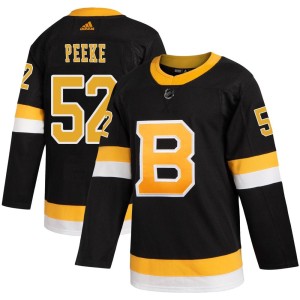 Andrew Peeke Men's Adidas Boston Bruins Authentic Black Alternate Jersey