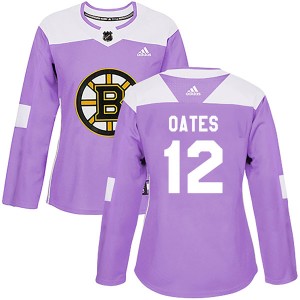Adam Oates Women's Adidas Boston Bruins Authentic Purple Fights Cancer Practice Jersey