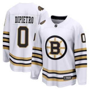 Michael DiPietro Men's Fanatics Branded Boston Bruins Premier White Breakaway 100th Anniversary Jersey