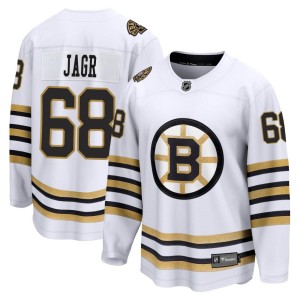 Jaromir Jagr Men's Fanatics Branded Boston Bruins Premier White Breakaway 100th Anniversary Jersey