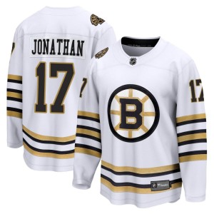 Stan Jonathan Men's Fanatics Branded Boston Bruins Premier White Breakaway 100th Anniversary Jersey