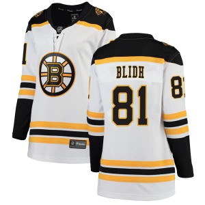 Anton Blidh Women's Fanatics Branded Boston Bruins Breakaway White Away Jersey
