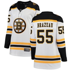 Justin Brazeau Women's Fanatics Branded Boston Bruins Breakaway White Away Jersey