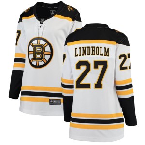 Hampus Lindholm Women's Fanatics Branded Boston Bruins Breakaway White Away Jersey