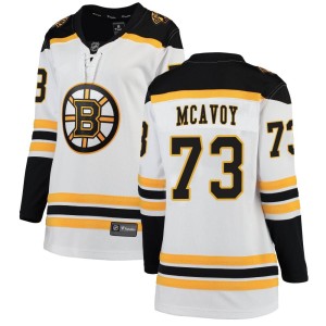 Charlie McAvoy Women's Fanatics Branded Boston Bruins Breakaway White Away Jersey
