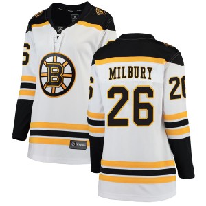 Mike Milbury Women's Fanatics Branded Boston Bruins Breakaway White Away Jersey