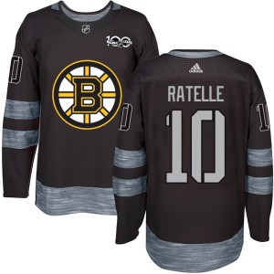 Jean Ratelle Youth Boston Bruins Authentic Black 1917-2017 100th Anniversary Jersey