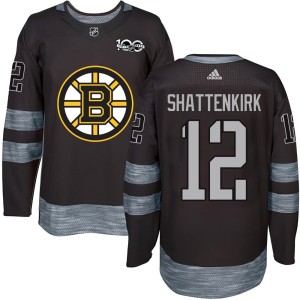 Kevin Shattenkirk Youth Boston Bruins Authentic Black 1917-2017 100th Anniversary Jersey