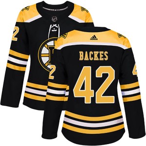 David Backes Women's Adidas Boston Bruins Authentic Black Home Jersey