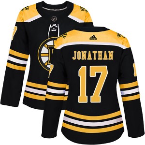 Stan Jonathan Women's Adidas Boston Bruins Authentic Black Home Jersey