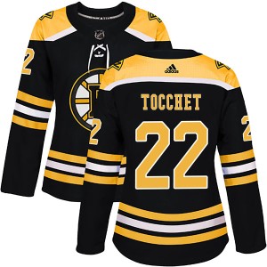 Rick Tocchet Women's Adidas Boston Bruins Authentic Black Home Jersey