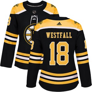 Ed Westfall Women's Adidas Boston Bruins Authentic Black Home Jersey