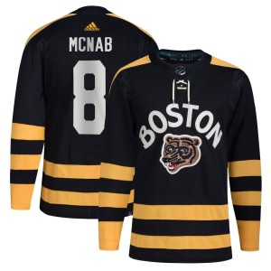 Peter Mcnab Youth Adidas Boston Bruins Authentic Black 2023 Winter Classic Jersey