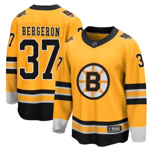 Patrice Bergeron Men's Fanatics Branded Boston Bruins Breakaway Gold 2020/21 Special Edition Jersey