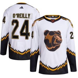 Terry O'Reilly Men's Adidas Boston Bruins Authentic White Reverse Retro 2.0 Jersey