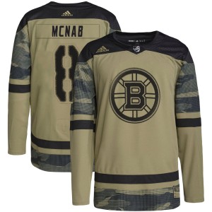Peter Mcnab Youth Adidas Boston Bruins Authentic Camo Military Appreciation Practice Jersey
