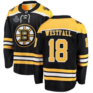Ed Westfall Men's Fanatics Branded Boston Bruins Breakaway Black Home 2019 Stanley Cup Final Bound Jersey