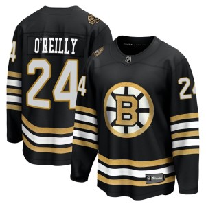Terry O'Reilly Youth Fanatics Branded Boston Bruins Premier Black Breakaway 100th Anniversary Jersey