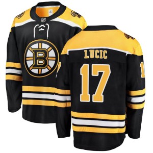 Milan Lucic Youth Fanatics Branded Boston Bruins Breakaway Black Home Jersey