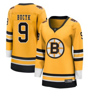 Johnny Bucyk Women's Fanatics Branded Boston Bruins Breakaway Gold 2020/21 Special Edition Jersey