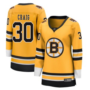 Jim Craig Women's Fanatics Branded Boston Bruins Breakaway Gold 2020/21 Special Edition Jersey