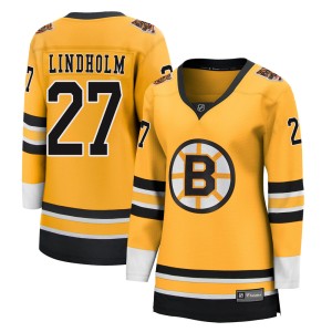 Hampus Lindholm Women's Fanatics Branded Boston Bruins Breakaway Gold 2020/21 Special Edition Jersey