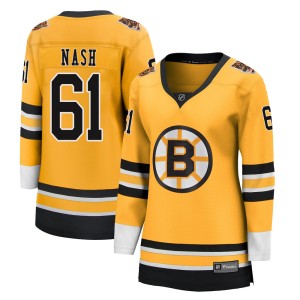 Rick Nash Women's Fanatics Branded Boston Bruins Breakaway Gold 2020/21 Special Edition Jersey