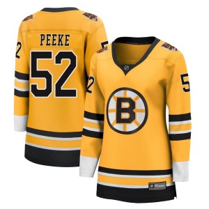 Andrew Peeke Women's Fanatics Branded Boston Bruins Breakaway Gold 2020/21 Special Edition Jersey