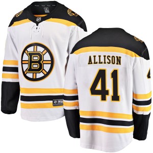 Jason Allison Men's Fanatics Branded Boston Bruins Breakaway White Away Jersey