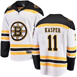 Steve Kasper Men's Fanatics Branded Boston Bruins Breakaway White Away Jersey