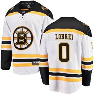 Mason Lohrei Men's Fanatics Branded Boston Bruins Breakaway White Away Jersey