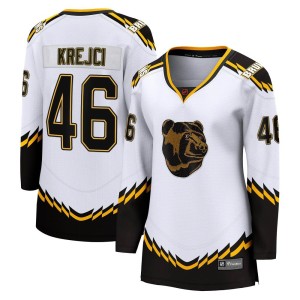David Krejci Women's Fanatics Branded Boston Bruins Breakaway White Special Edition 2.0 Jersey