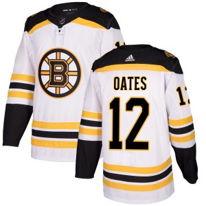 Adam Oates Men's Adidas Boston Bruins Authentic White Jersey