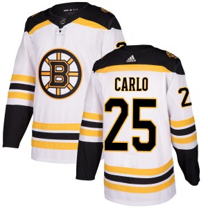 Brandon Carlo Men's Adidas Boston Bruins Authentic White Jersey