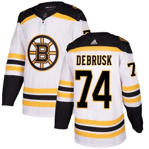 Jake DeBrusk Men's Adidas Boston Bruins Authentic White Jersey