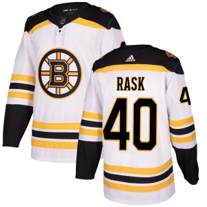 Tuukka Rask Men's Adidas Boston Bruins Authentic White Jersey