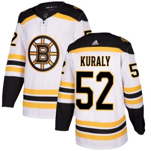 Sean Kuraly Women's Adidas Boston Bruins Authentic White Away Jersey